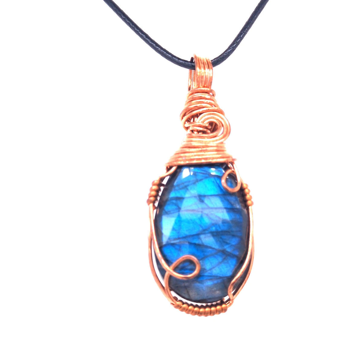 Copper Gemstone Pendants