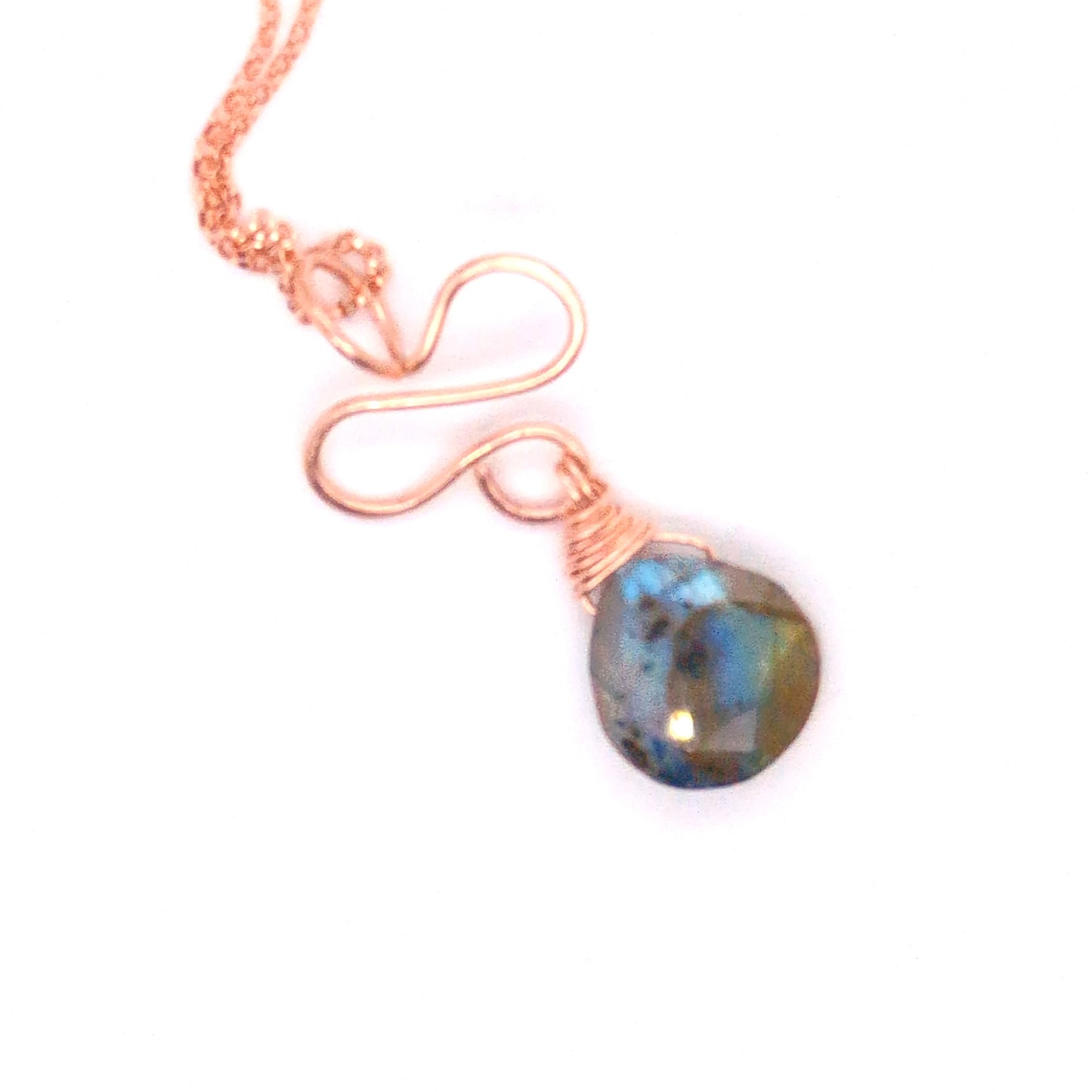 Gemstone drop pendants