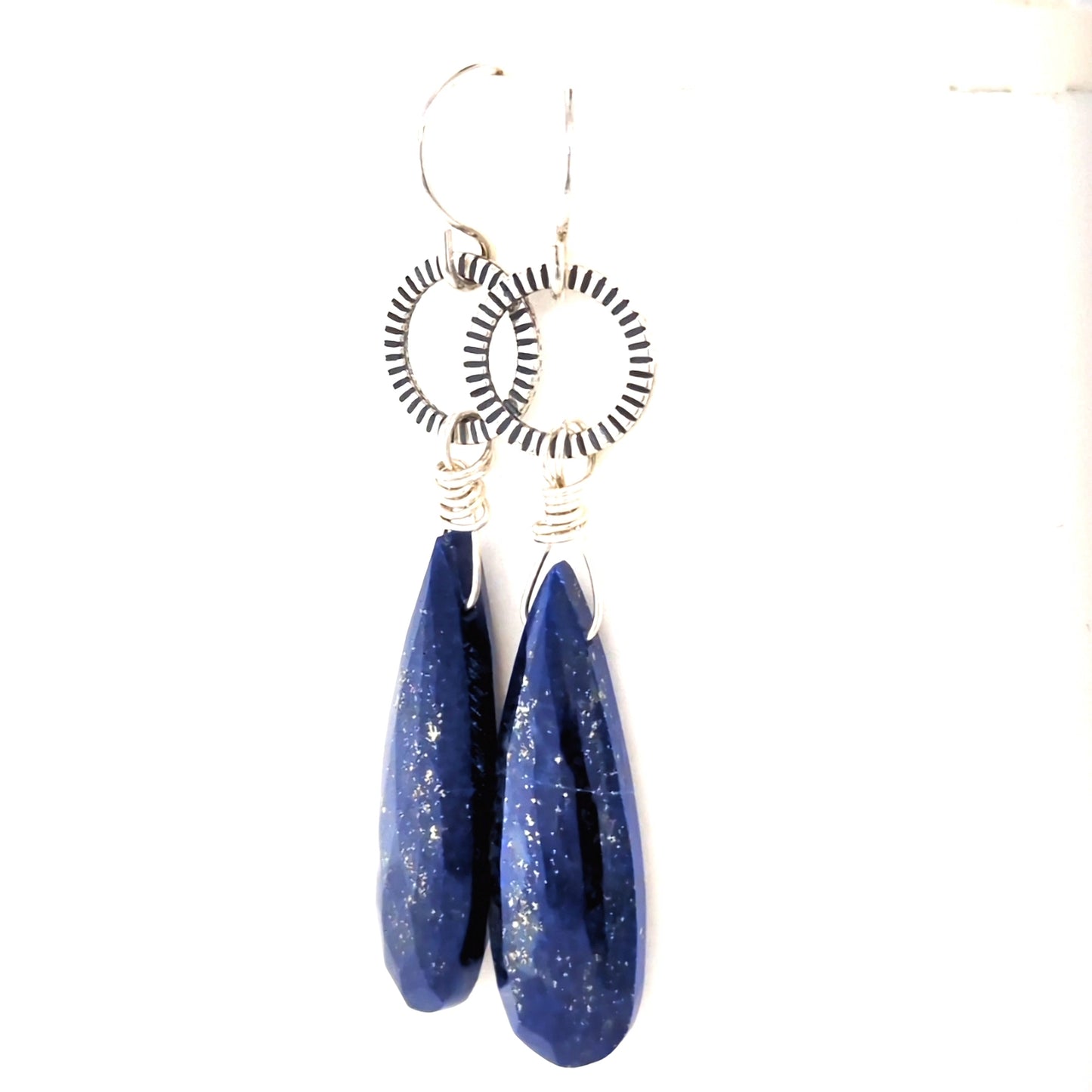 Lapis teardrop earrings