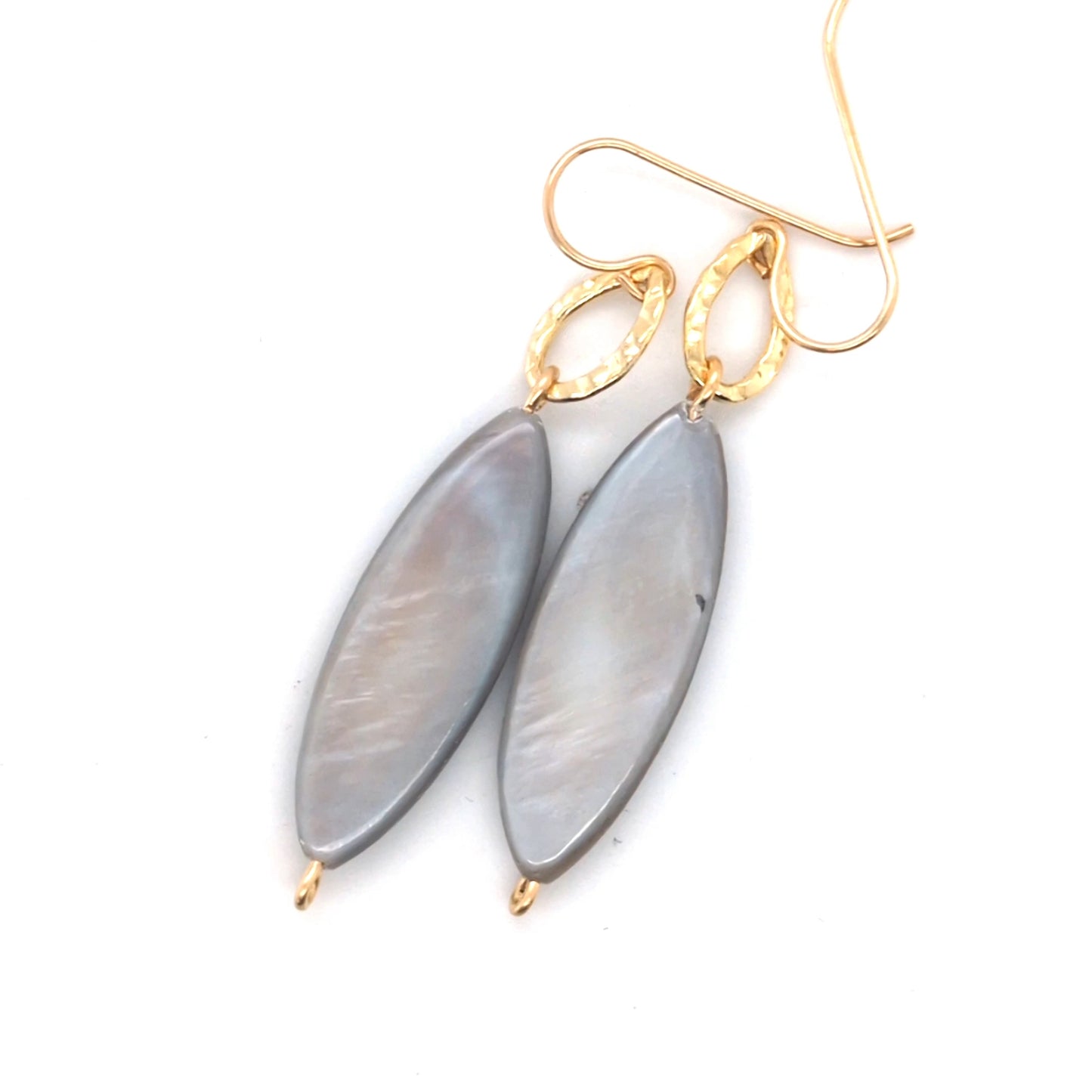 Grey MOP earrings
