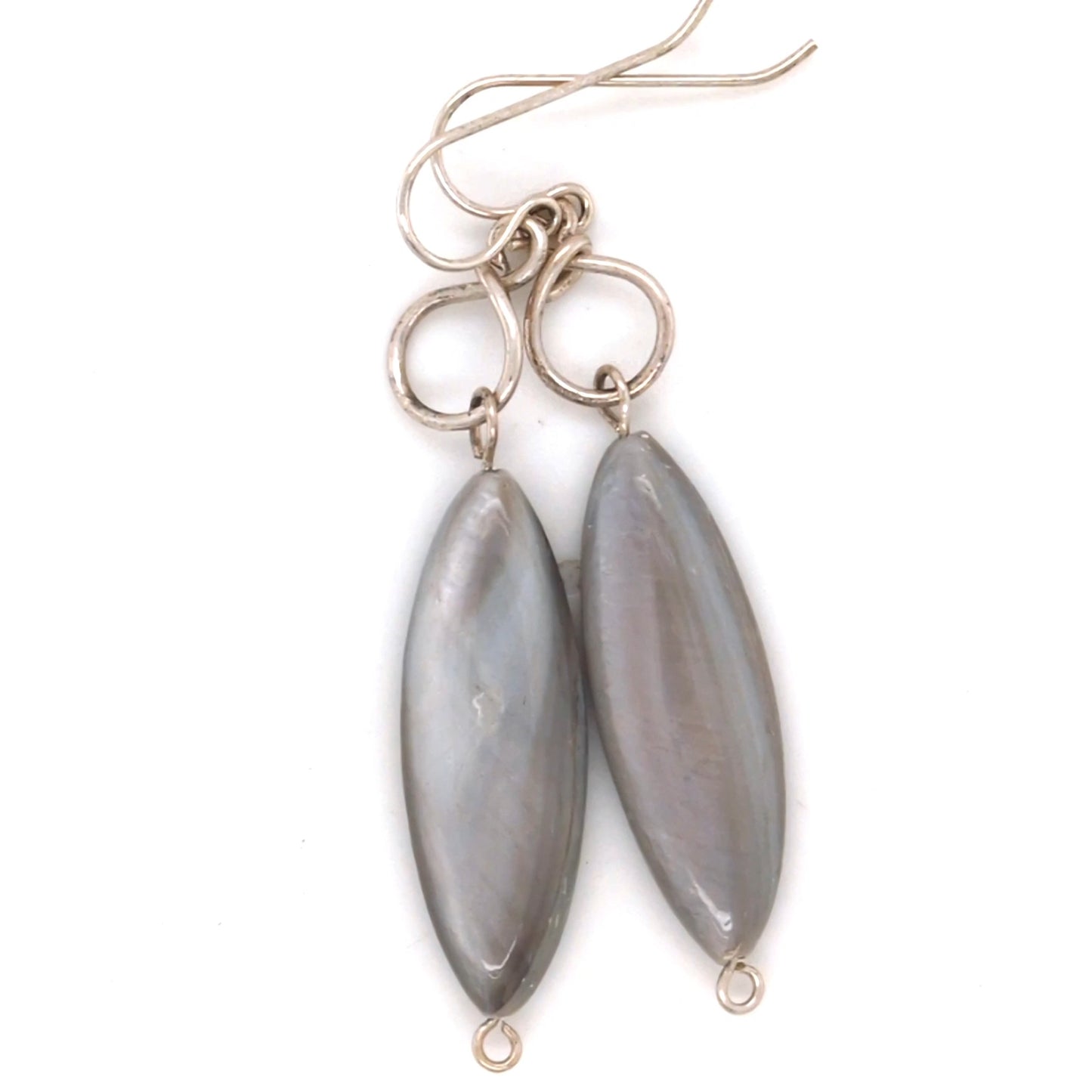 Grey MOP earrings