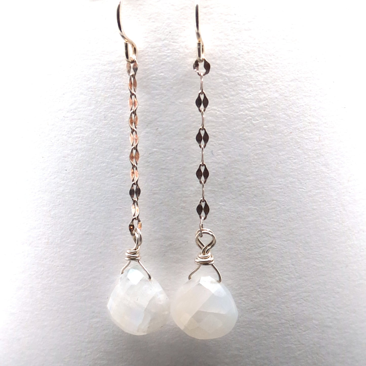 Chain Drop Gemstone Earrings