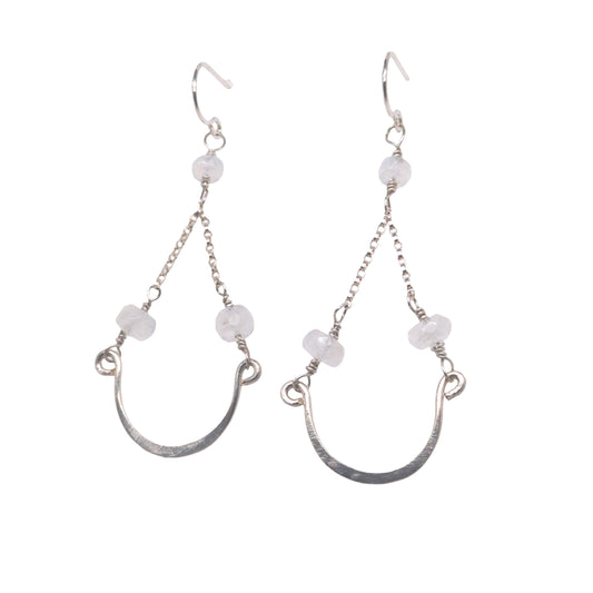 Moonstone Chandelier Earrings