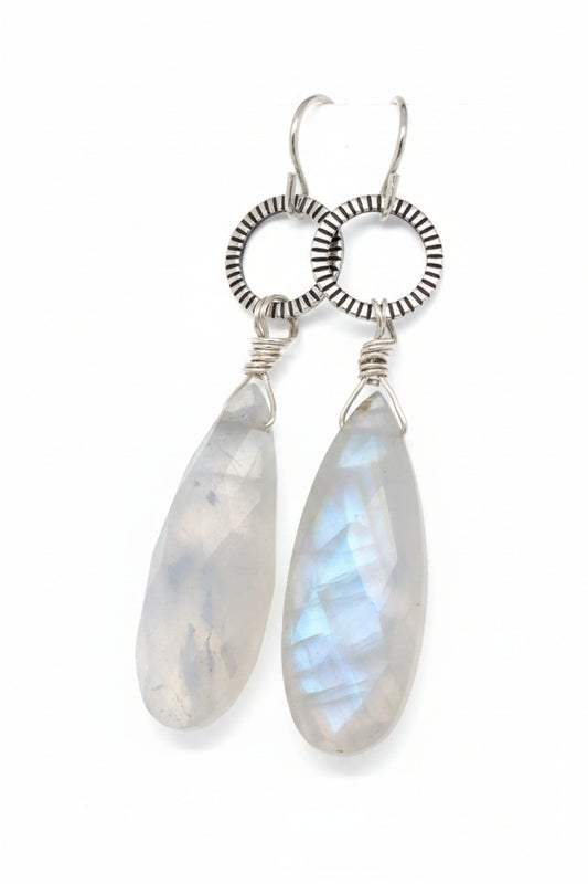 Moonstone Drop Earrings