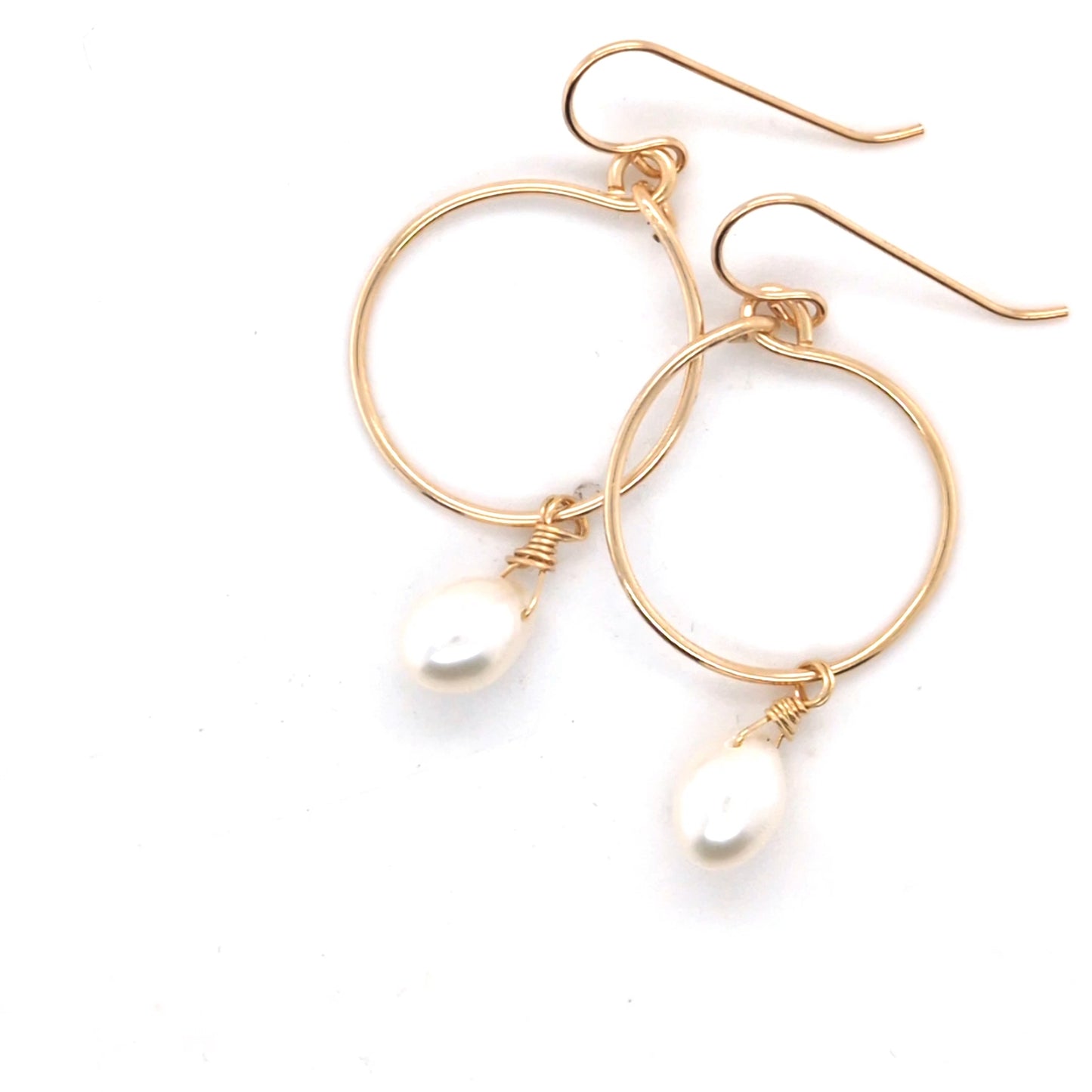Pearl Gold Hoop