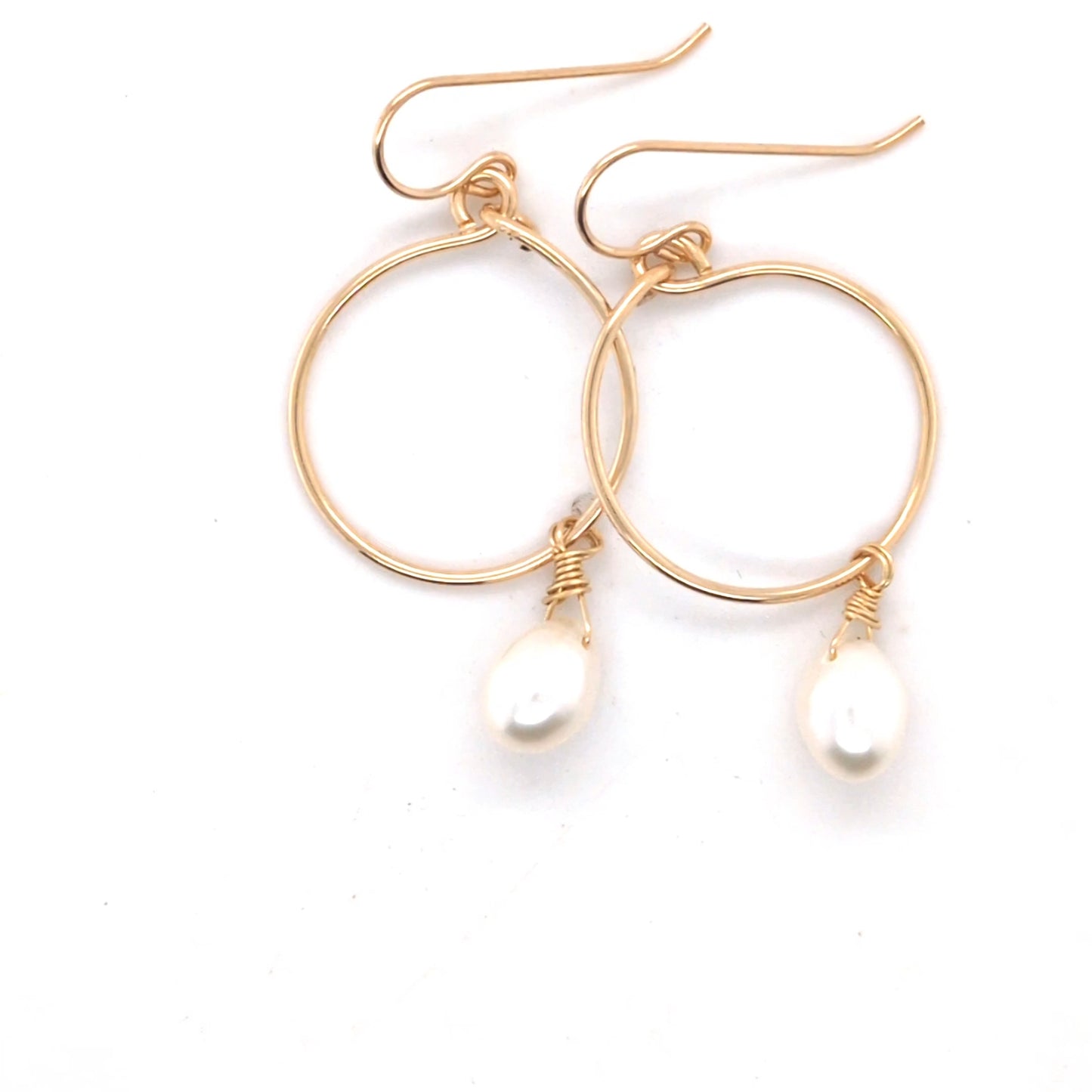 Pearl Gold Hoop