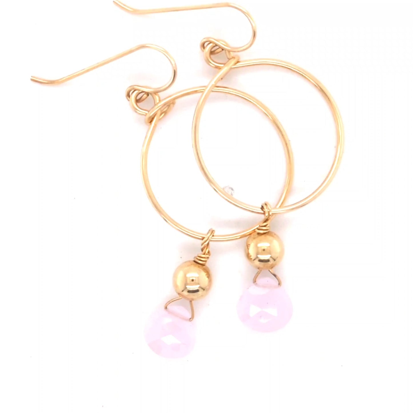 Chalcedony hoops