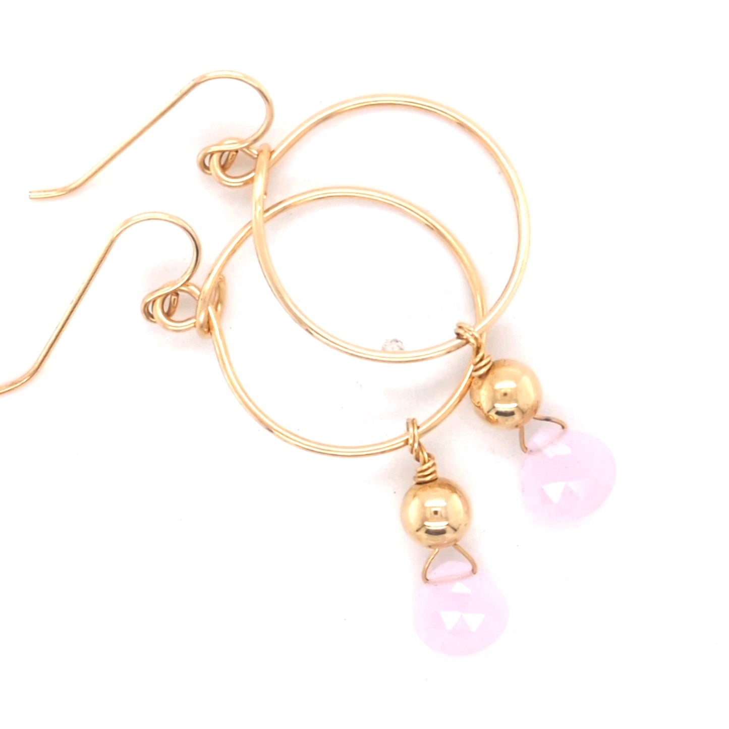 Chalcedony hoops