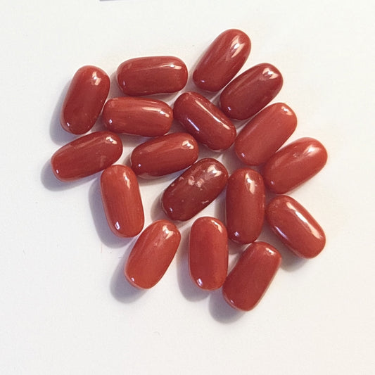 Italian Red Coral Cabochons