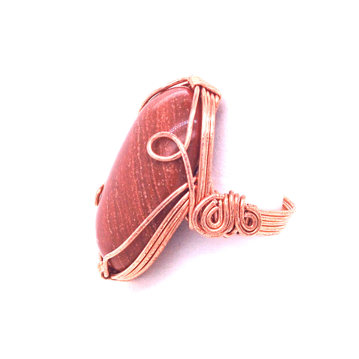 Xlarge Gemstone Copper Ring