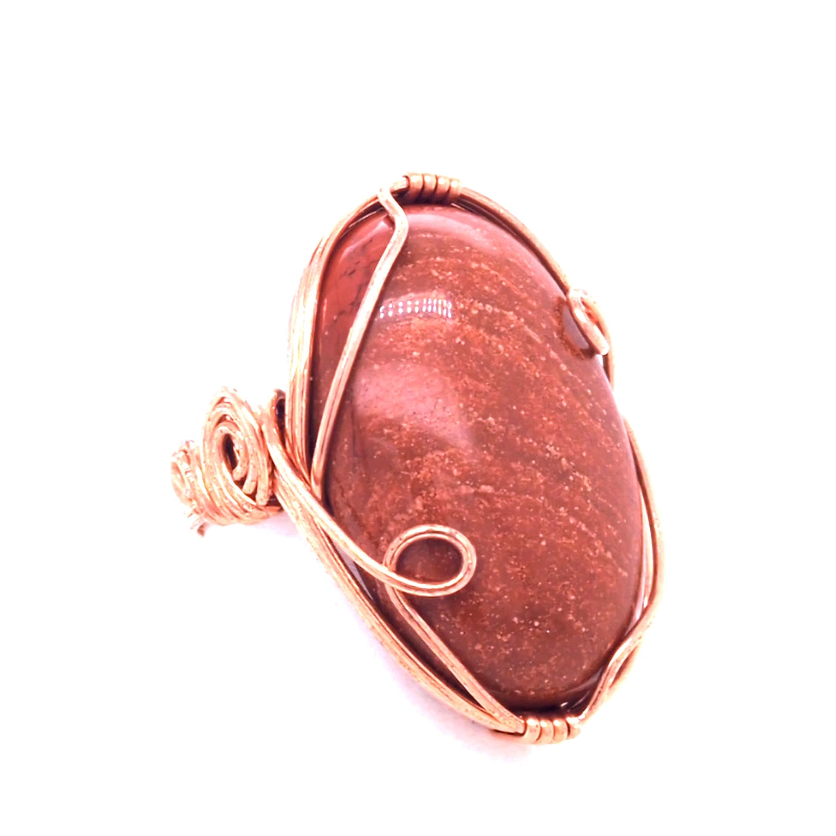 Xlarge Gemstone Copper Ring