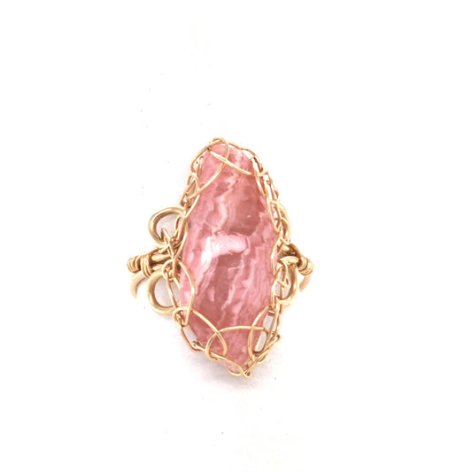 Rhodochrosite Ring