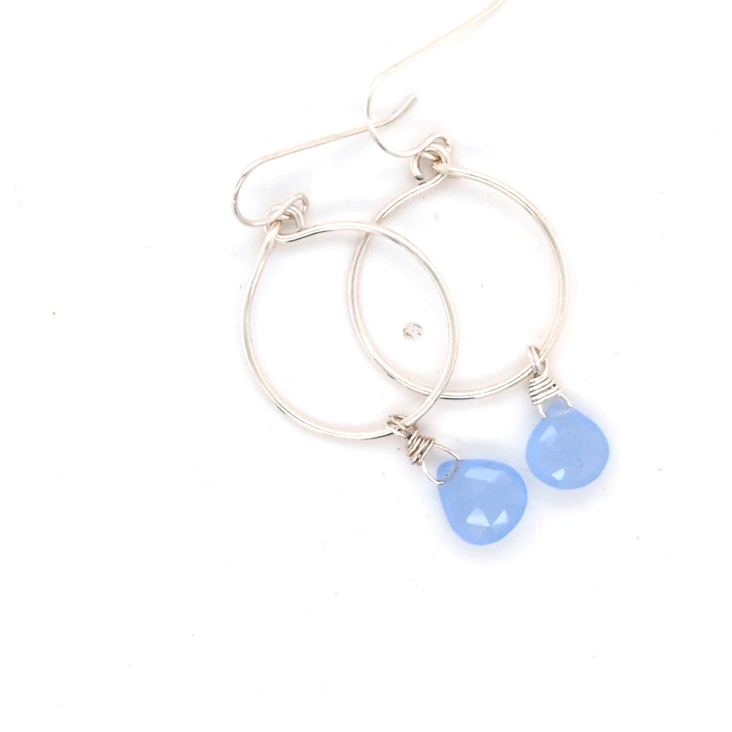 Chalcedony hoops