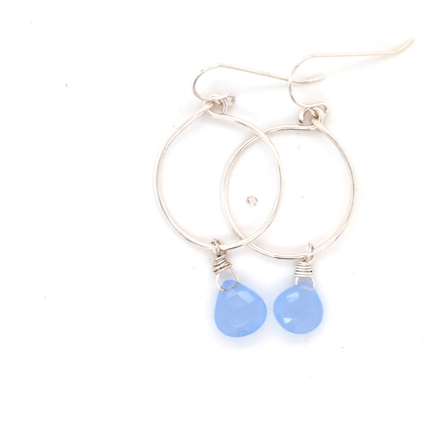 Chalcedony hoops