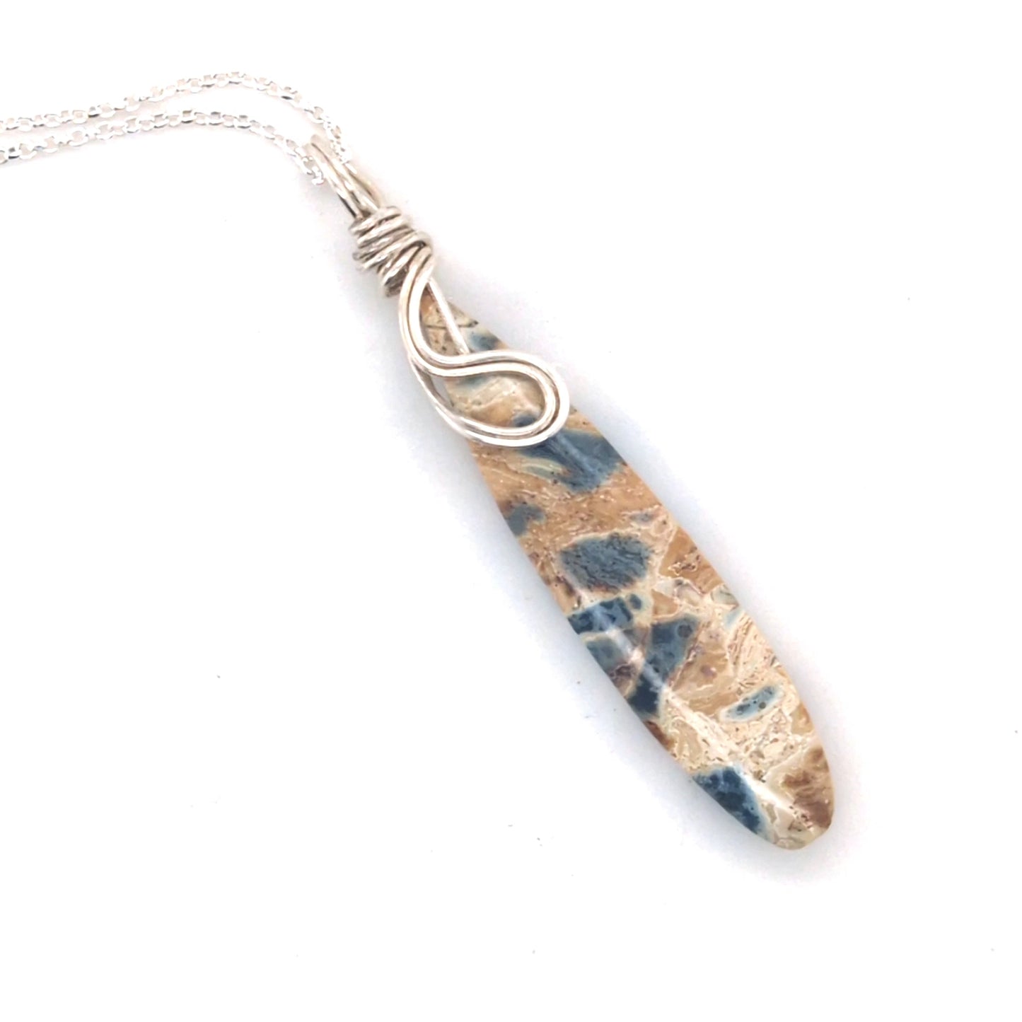 Slate Blue Jasper Pendant