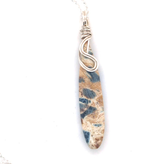 Slate Blue Jasper Pendant