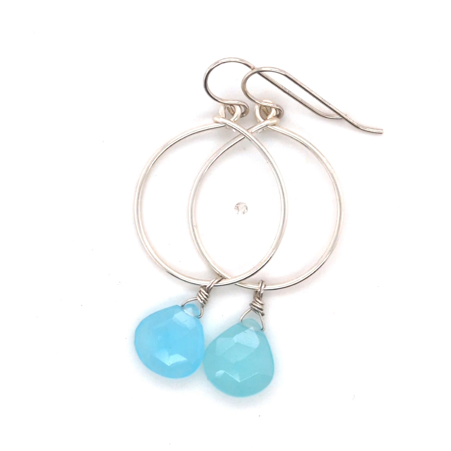 Chalcedony hoops