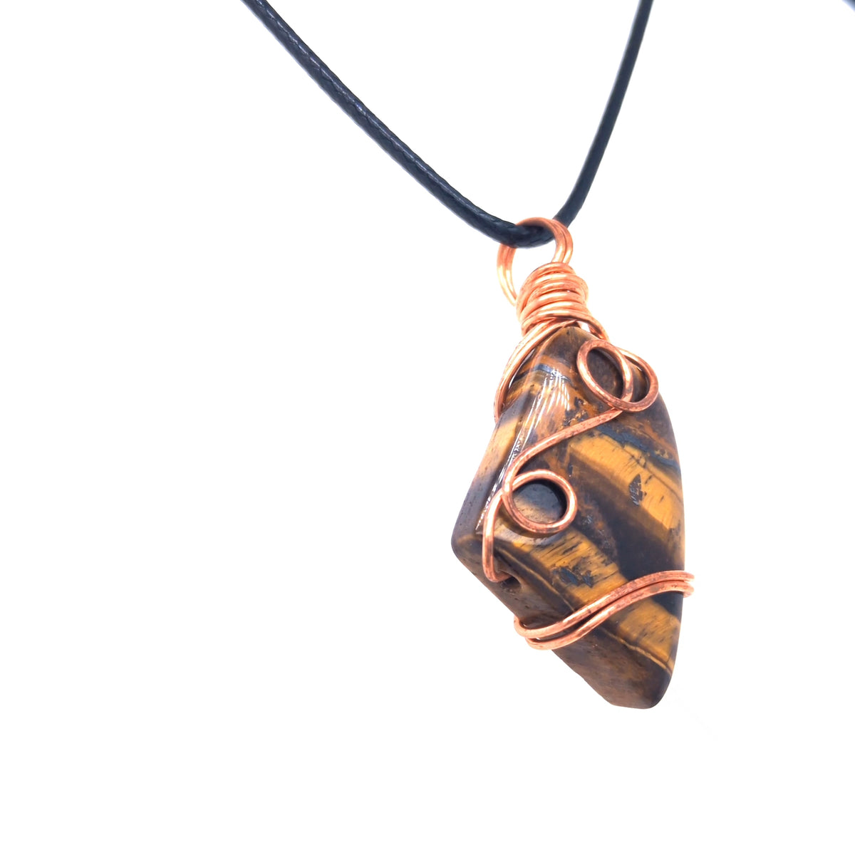 Copper Gemstone Pendants