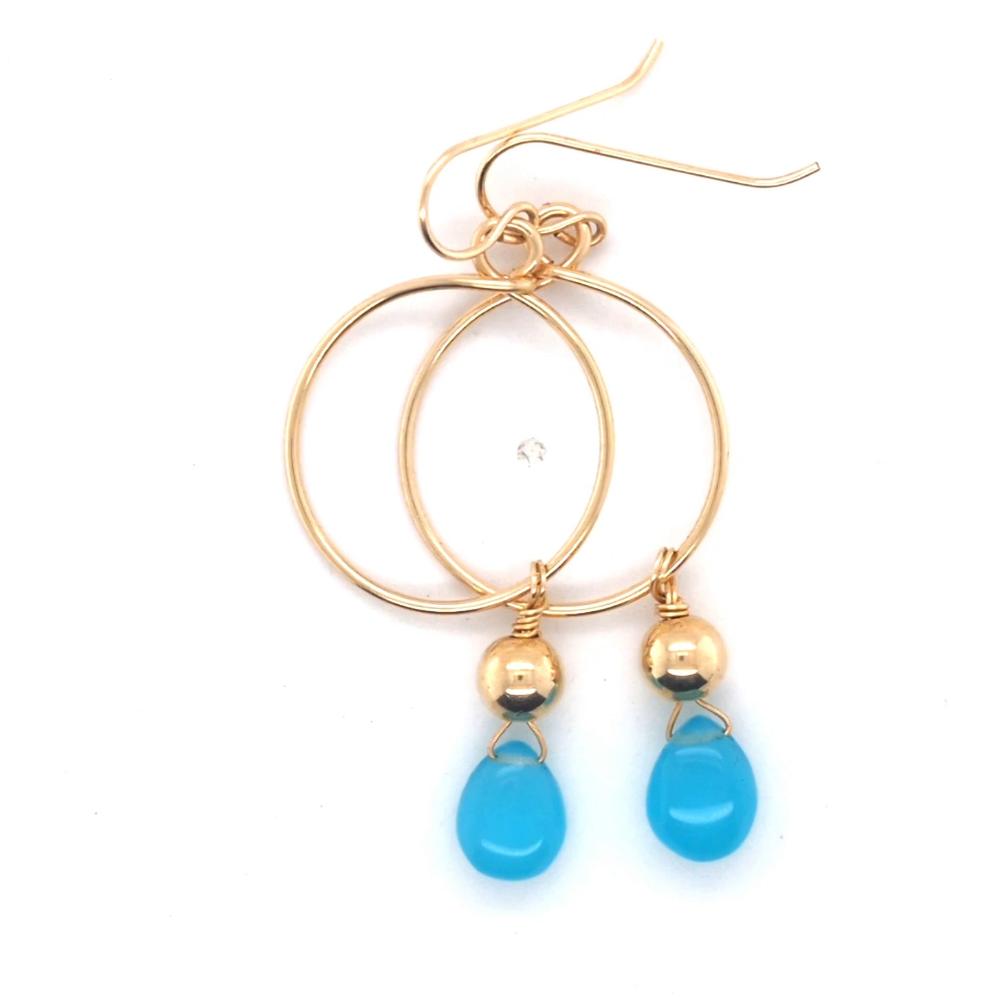 Chalcedony hoops