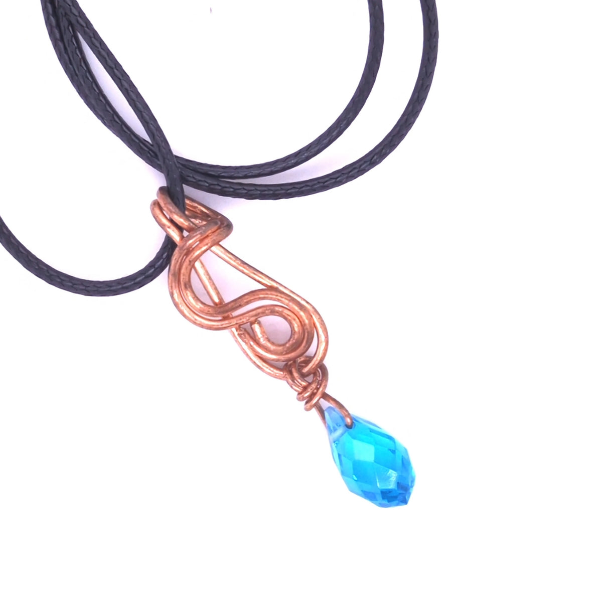 Crystal Copper Pendant