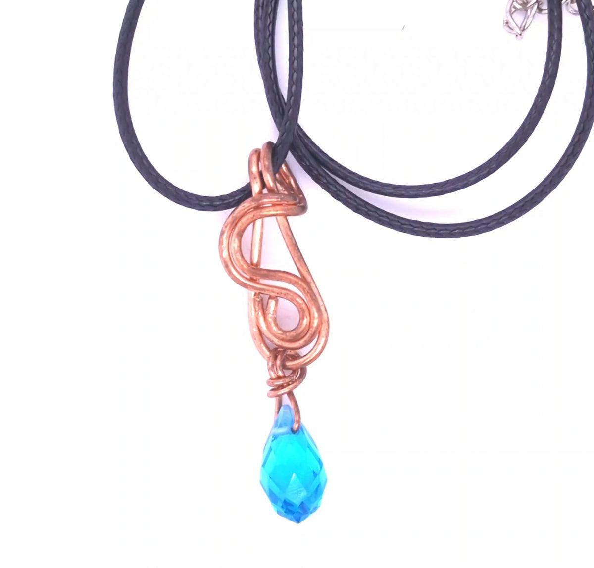 Crystal Copper Pendant