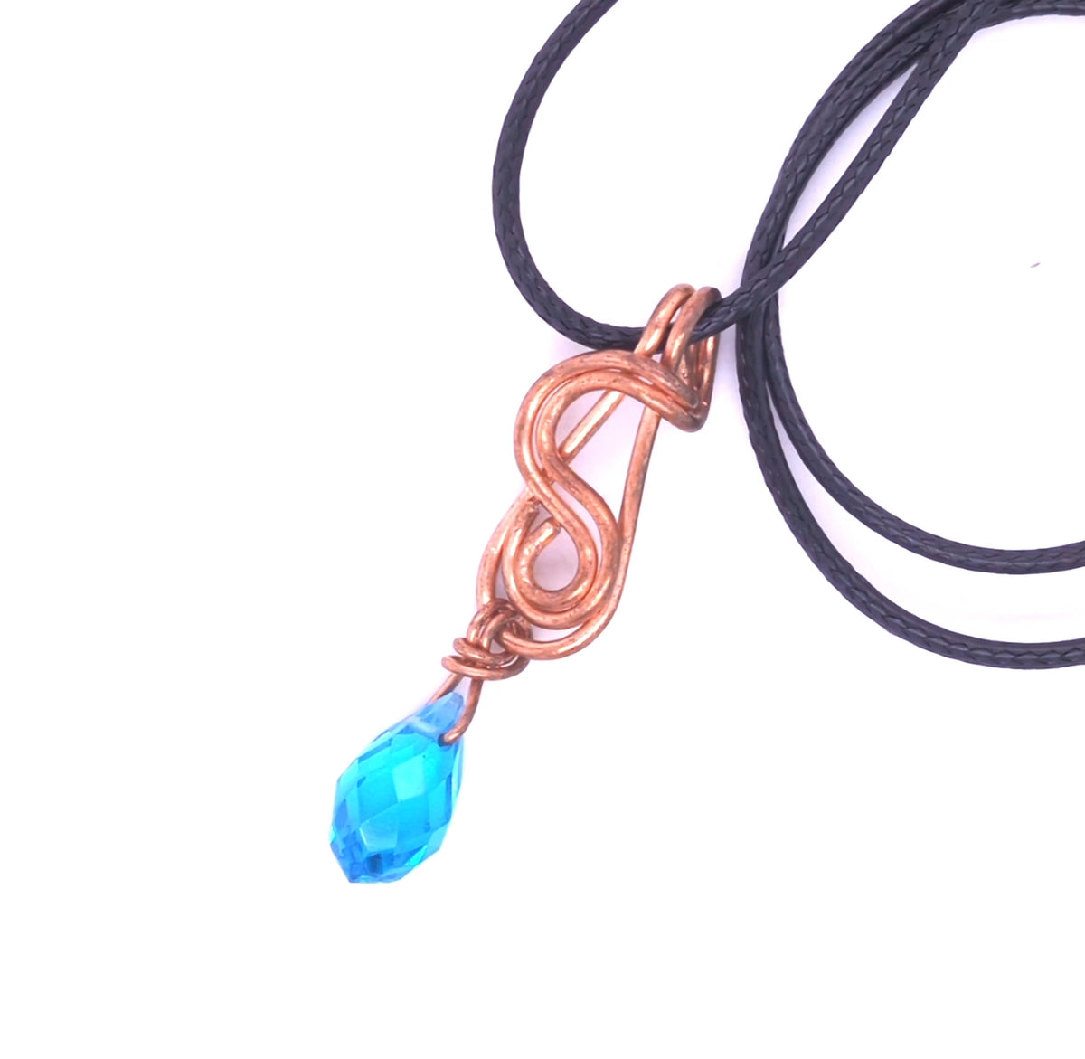 Crystal Copper Pendant