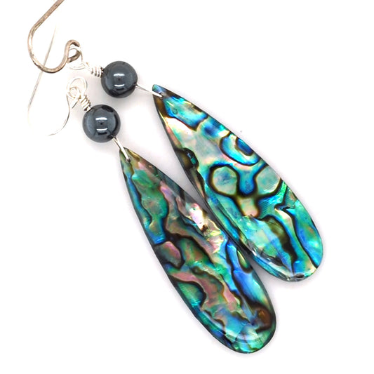 Abalone Spear Earrings