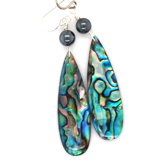 Abalone Spear Earrings