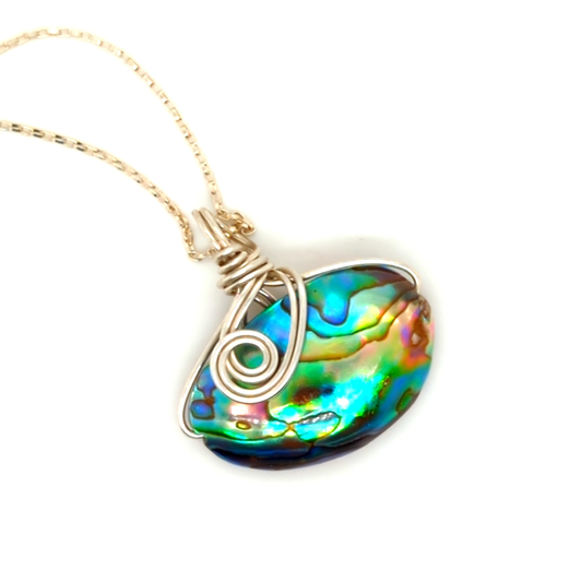 Abalone Reversible Pendant