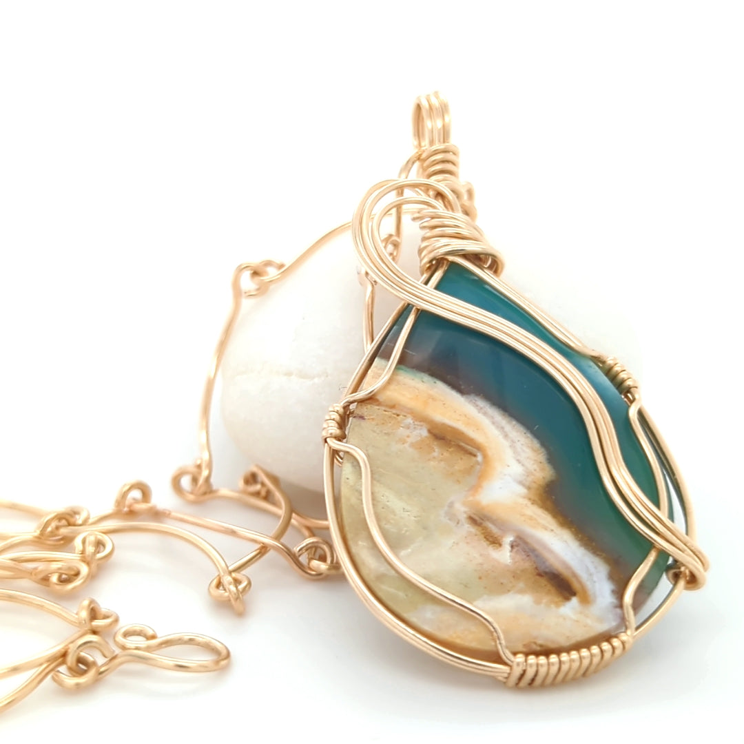 Beach Opal Necklace