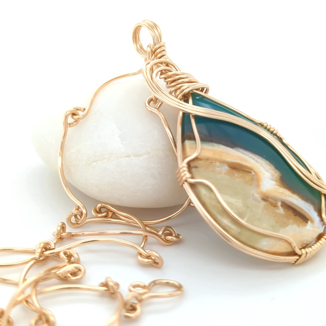 Beach Opal Necklace