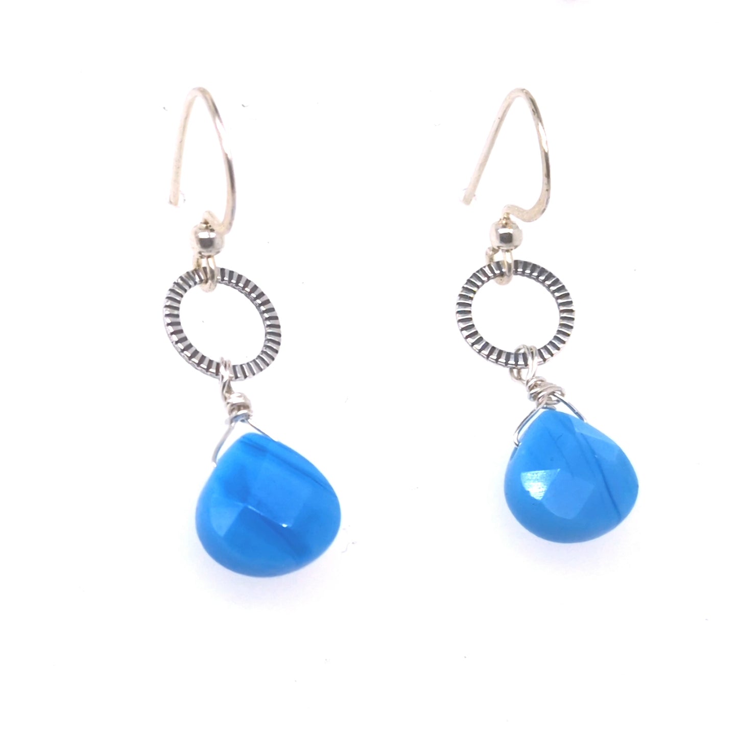 Blue Agate Earrings