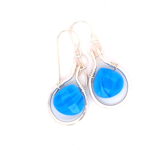 Blue Agate Earrings
