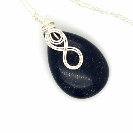 Blue Goldstone Pendant