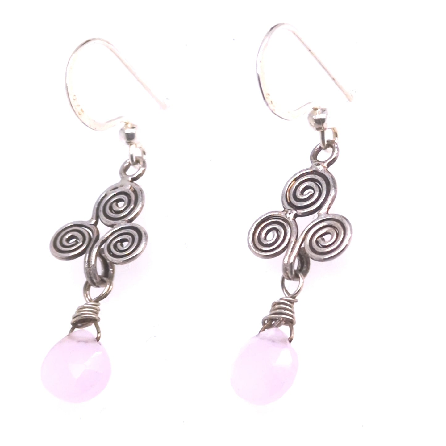Pink Chalcedony Earrings