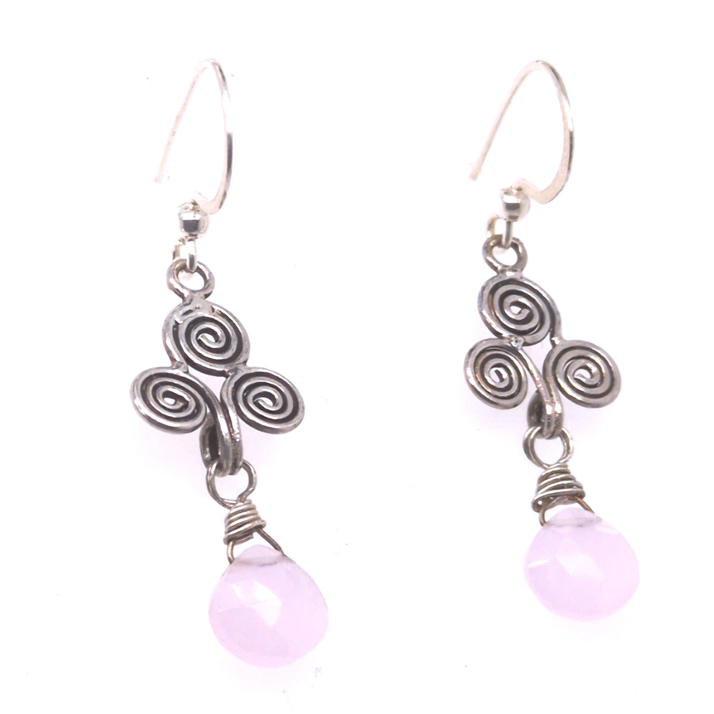Pink Chalcedony Earrings