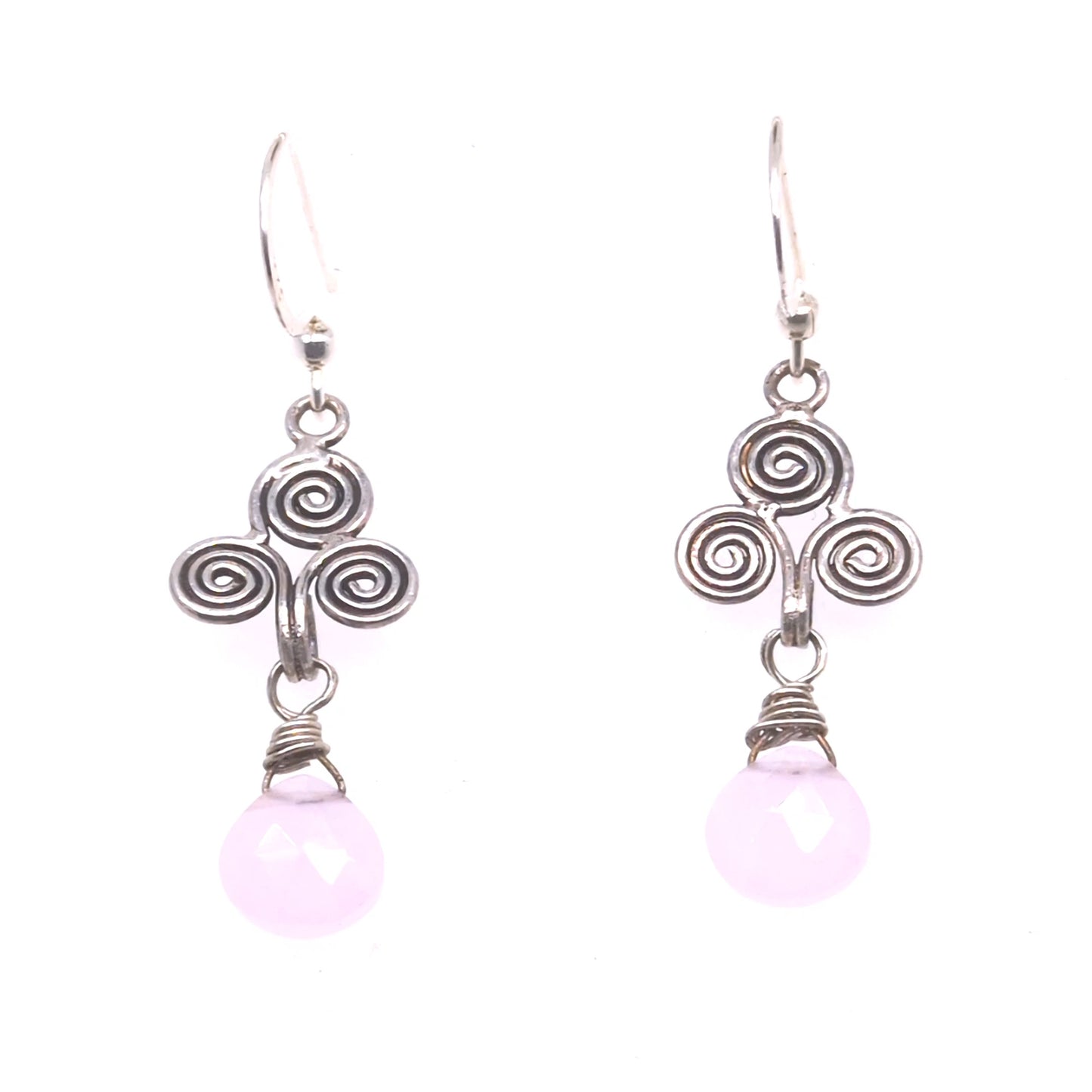 Pink Chalcedony Earrings