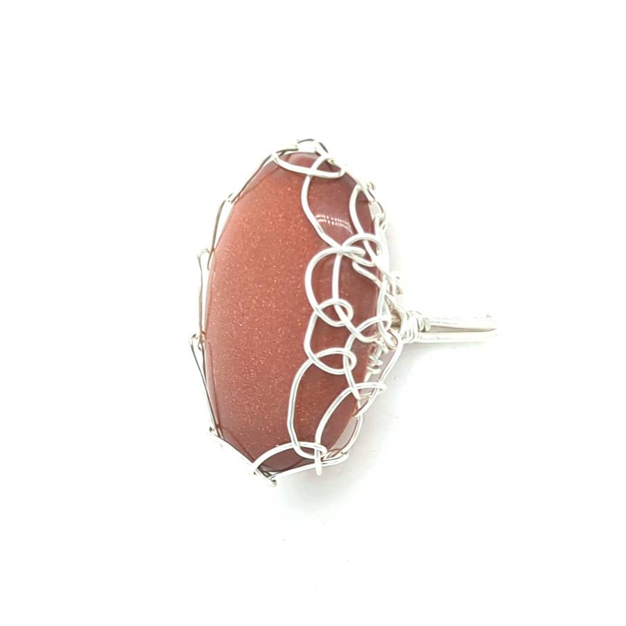 Gold Stone Cocktail Ring