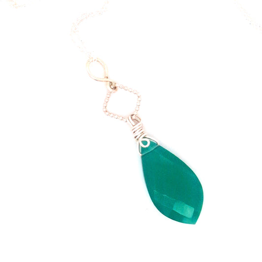 Gemstone drop pendants