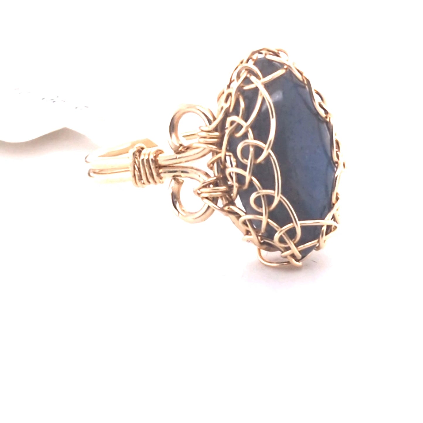 Labradorite Gold Ring