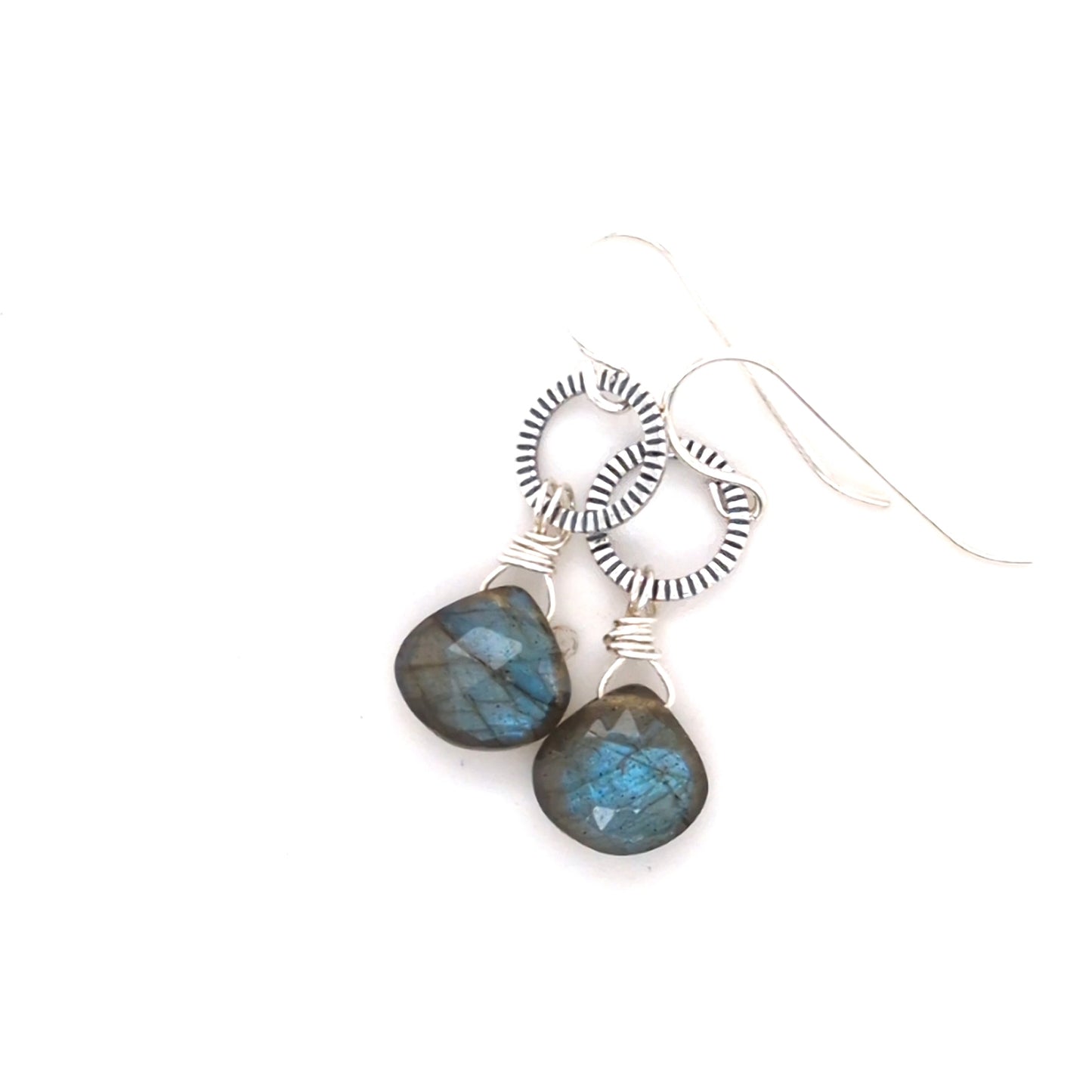 Labradorite drop earrings