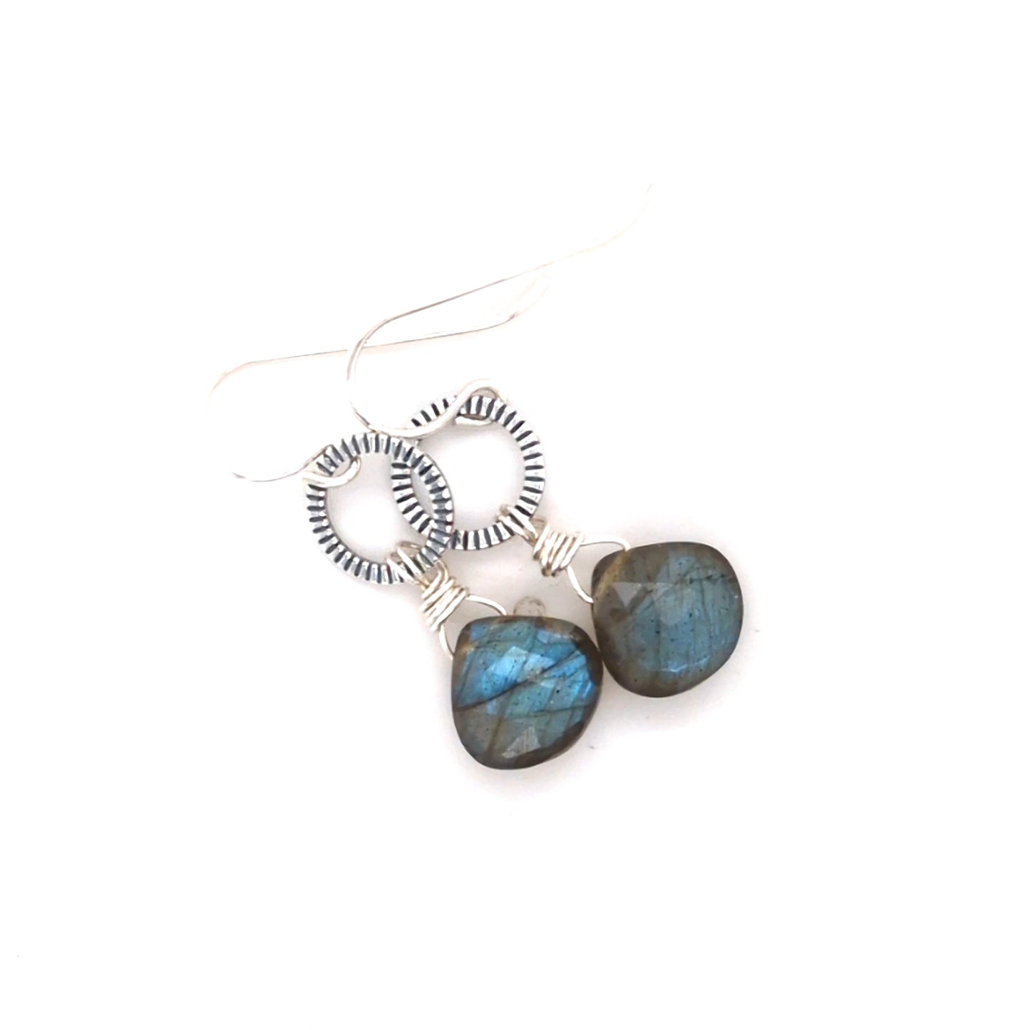 Labradorite drop earrings