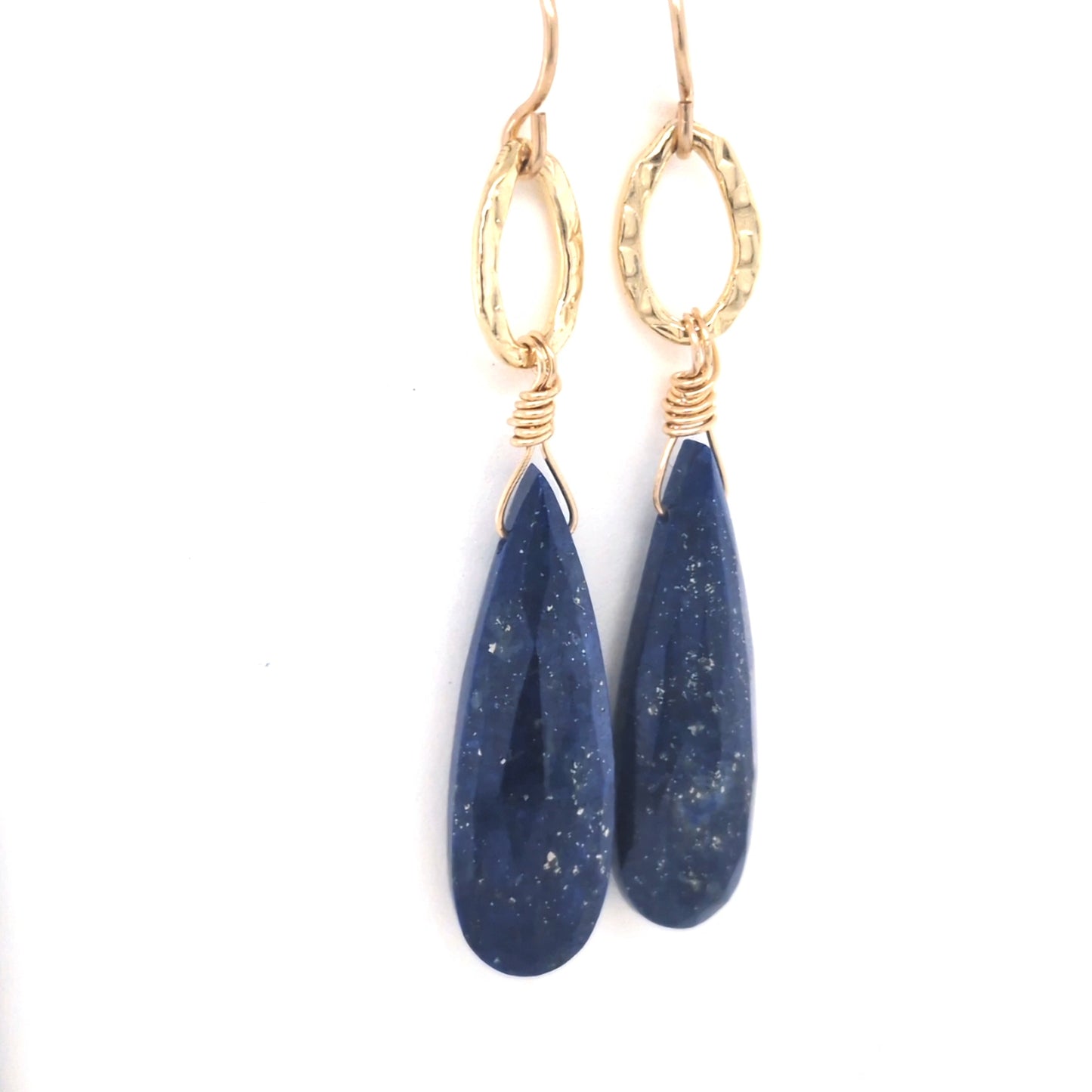 Lapis teardrop earrings