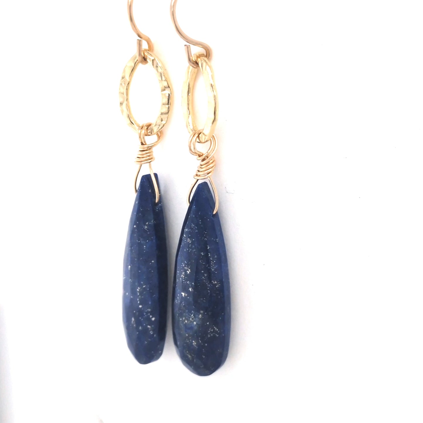 Lapis teardrop earrings