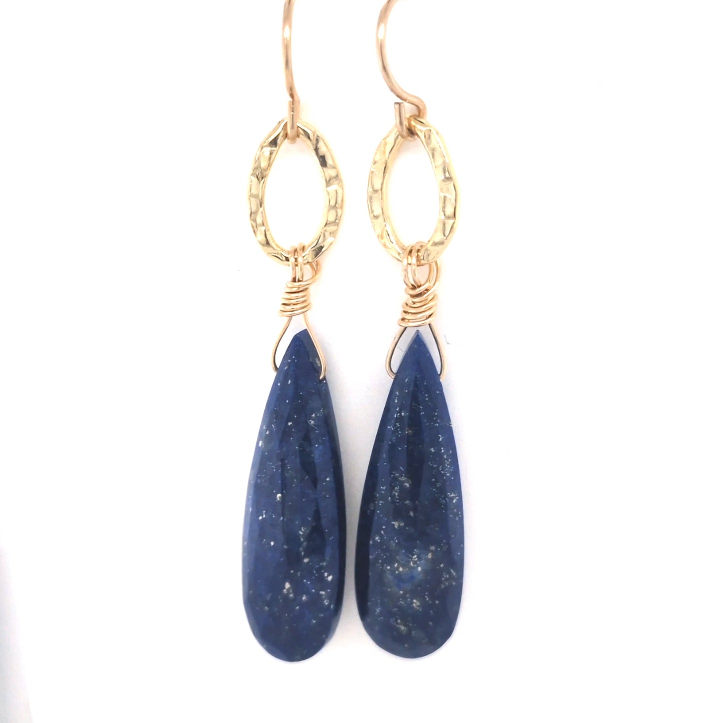 Lapis teardrop earrings