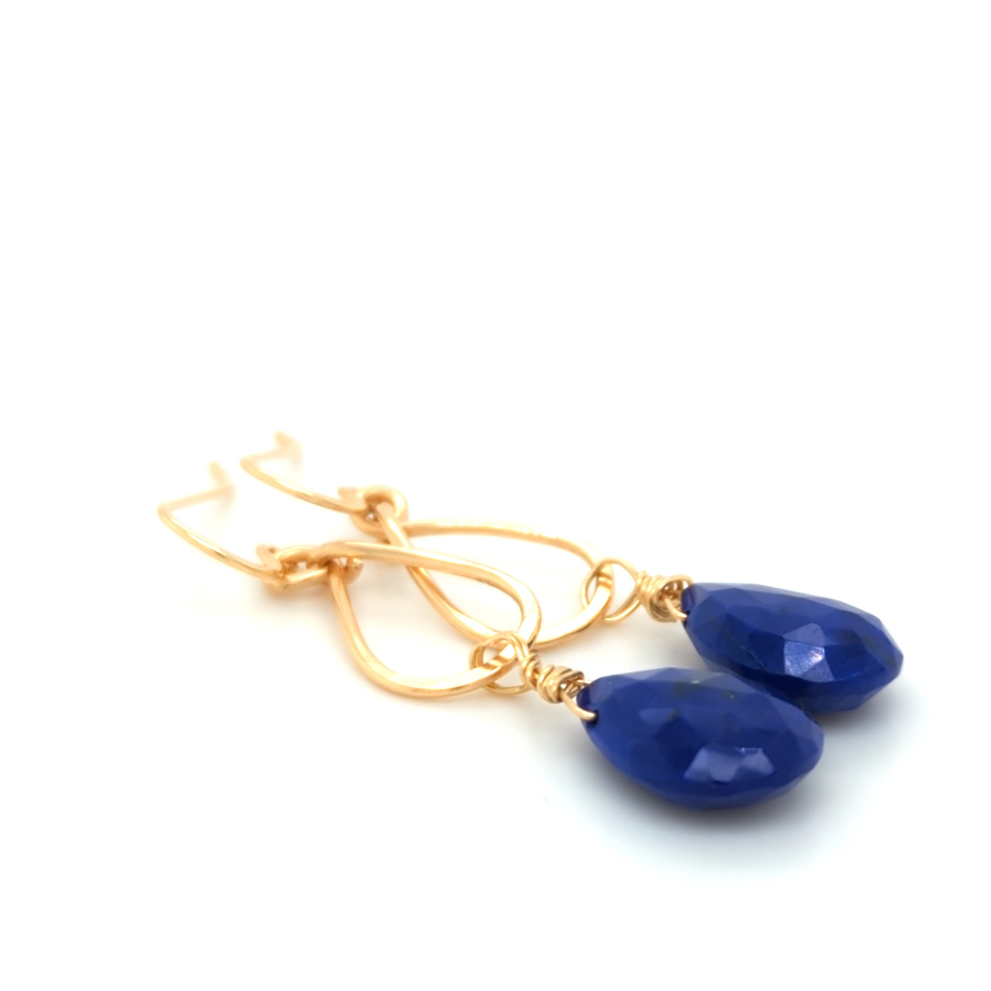 Lapis Gold Earrings