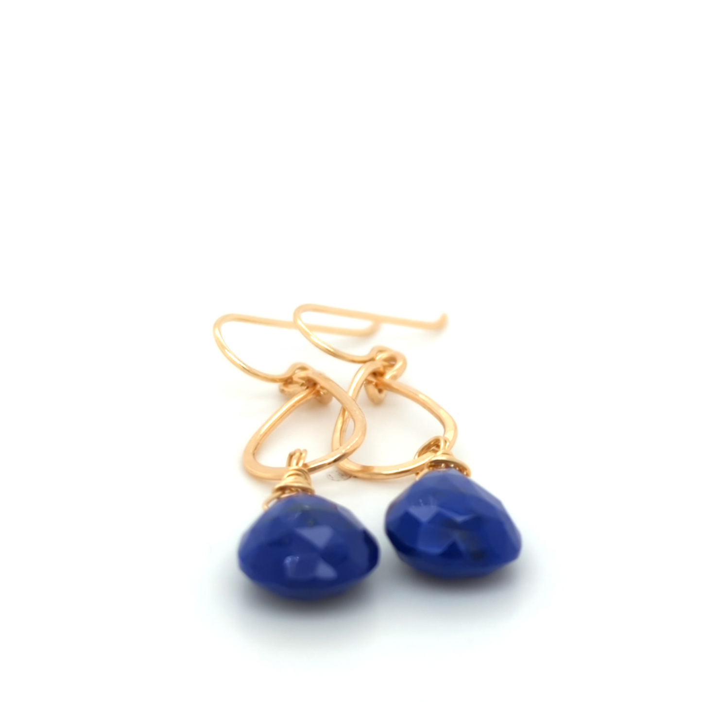 Lapis Gold Earrings