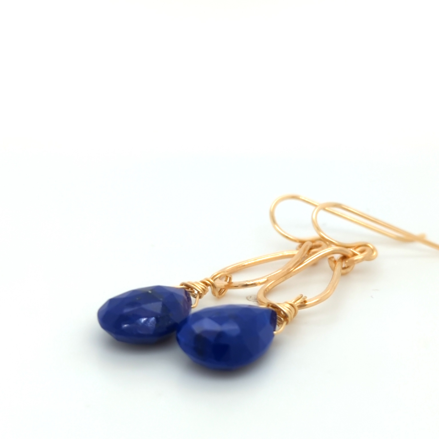 Lapis Gold Earrings