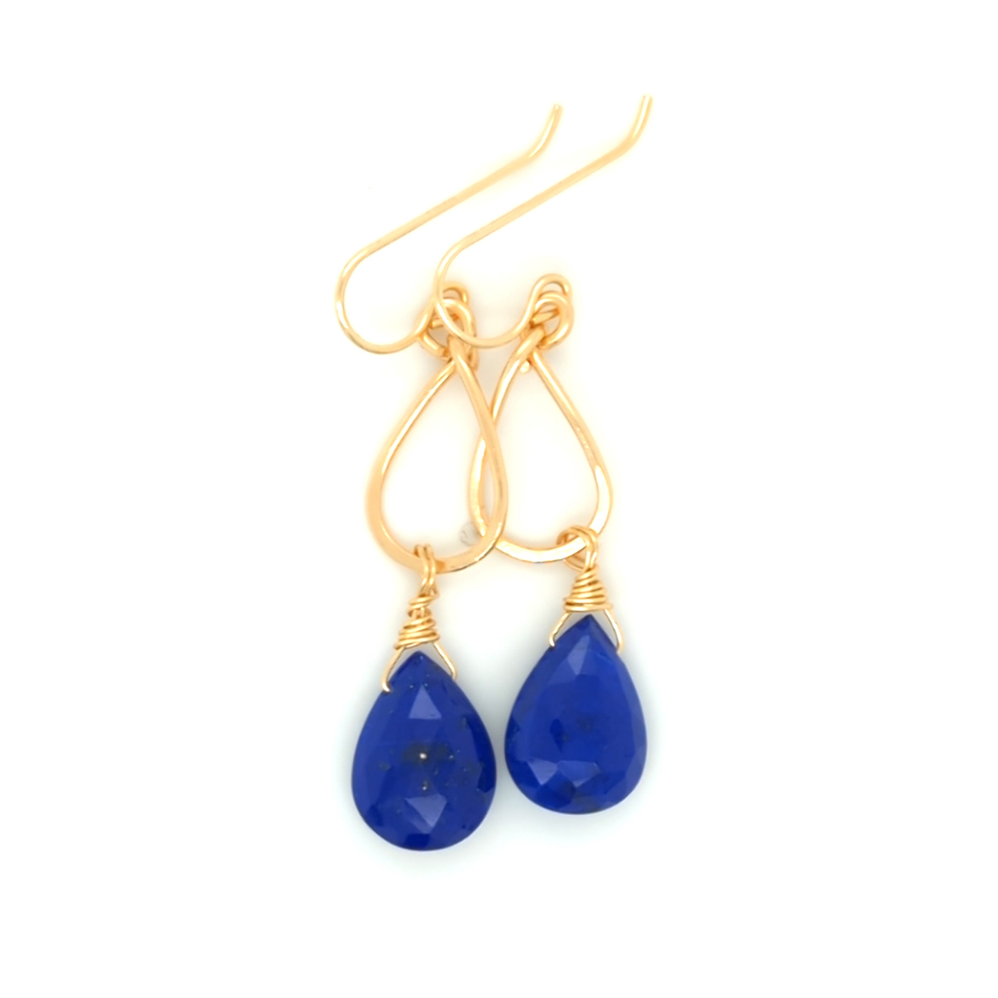 Lapis Gold Earrings