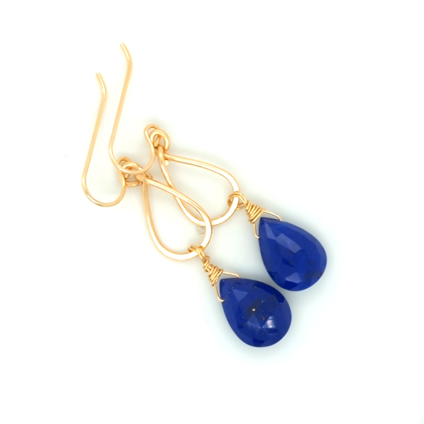 Lapis Gold Earrings